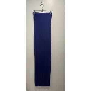Enza Costa Strapless Maxi Dress Women’s Size Small Sexy Ribbed Built In Bra